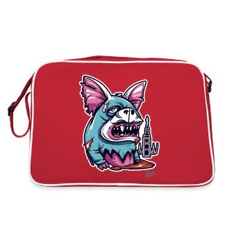 Monster Creature - Retro Bag - red/white - Back