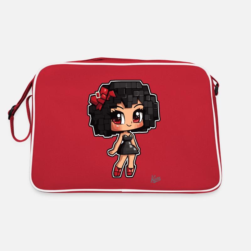 Pixel Chibi: Cute Burlesque Babe Retro Bag