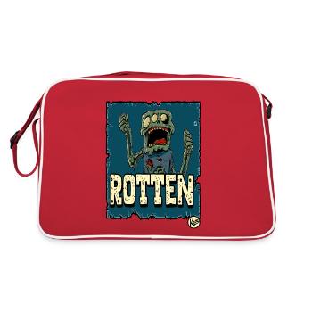 Zombie mutant putride - Sac Retro - rouge/blanc - Dos