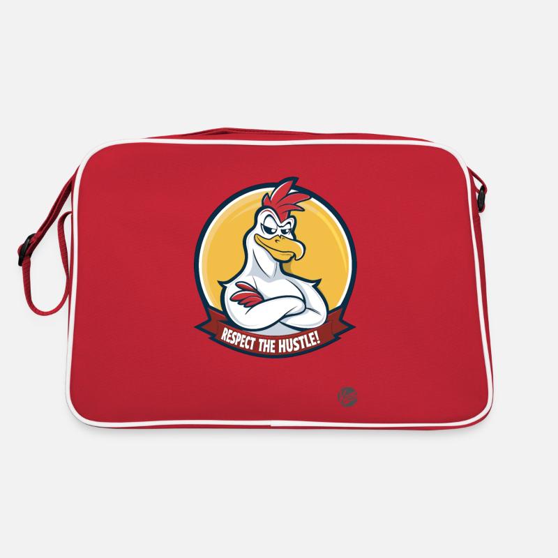 Respect the Hustle: Confident Rooster Edition Retro Bag