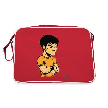 Bruce "the Offended" Kung FU Master Lee - Retro Bag - red/white - Back