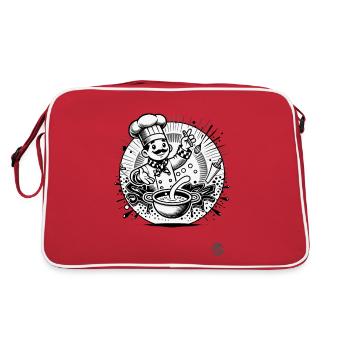 Le Chef - le chef en cuisine - Sac Retro - rouge/blanc - Dos