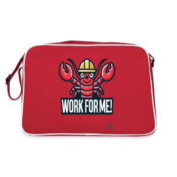 Ouvrier du bâtiment Hummer, travaille pour moi - Sac Retro - rouge/blanc - Dos