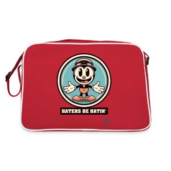 Dessin animé rétro vintage - Les détracteurs détestent - Sac Retro - rouge/blanc - Dos