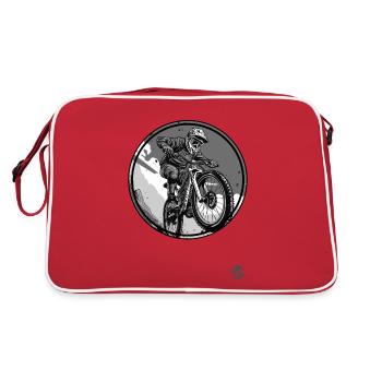 VTT de descente - Sac Retro - rouge/blanc - Dos