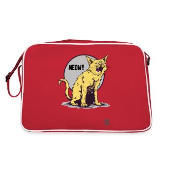 Le chat pleurnichard agaçant est agaçant - Sac Retro - rouge/blanc - Dos