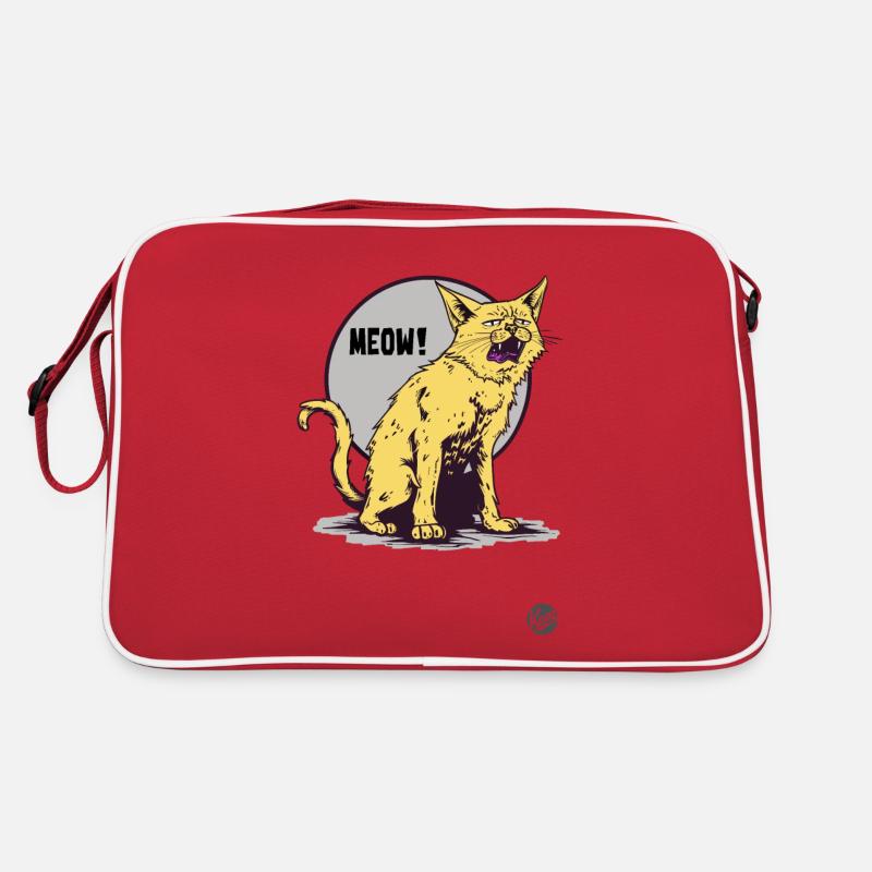 The annoying whining cat is annoying Retro Bag