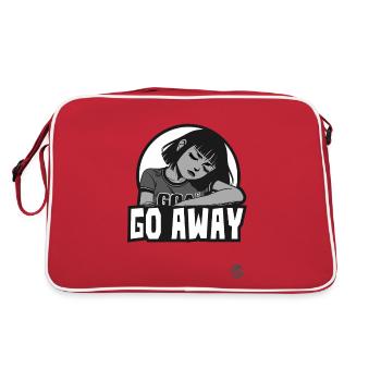 Tired Cartoon Girl : Walk Away - Sac Retro - rouge/blanc - Dos