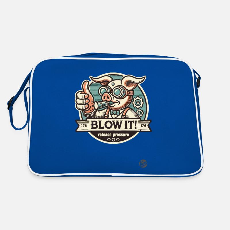 Steampunk Pig: Release the Pressure! Retro Bag