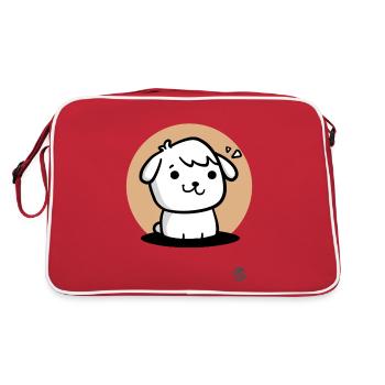 Cute Doggy Dog - Retro Bag - red/white - Back