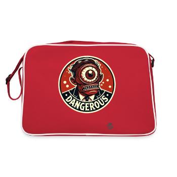 one-eyed manager in suit Cyclops - Retro Bag - red/white - Back