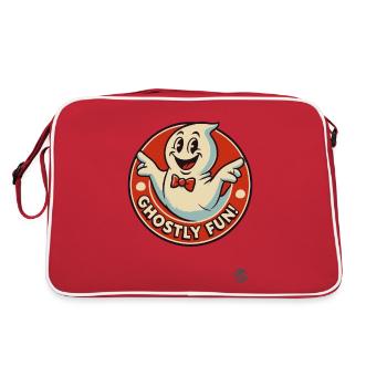 Amusez-vous avec ce petit fantôme - Sac Retro - rouge/blanc - Dos