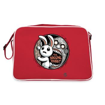 Le destin du lapin lancinant, agaçant et plaintif - Sac Retro - rouge/blanc - Dos