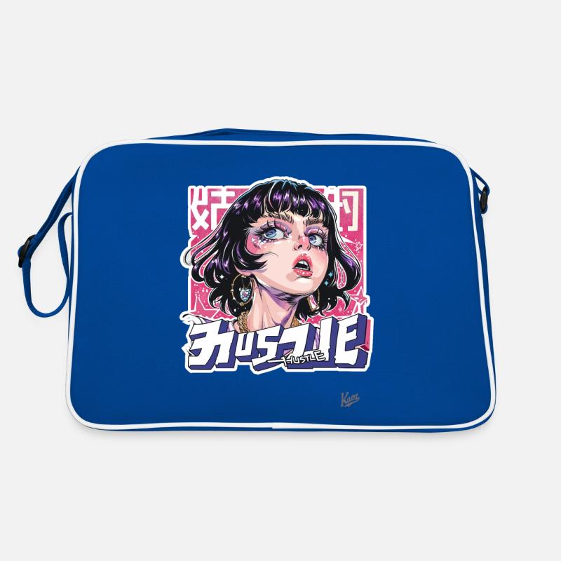 Der Hustle eines Mädchens Retro Tasche