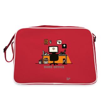 Bureau à domicile - Sac Retro - rouge/blanc - Dos