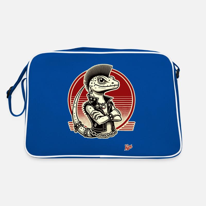 Gecko lézard punk Sac Retro