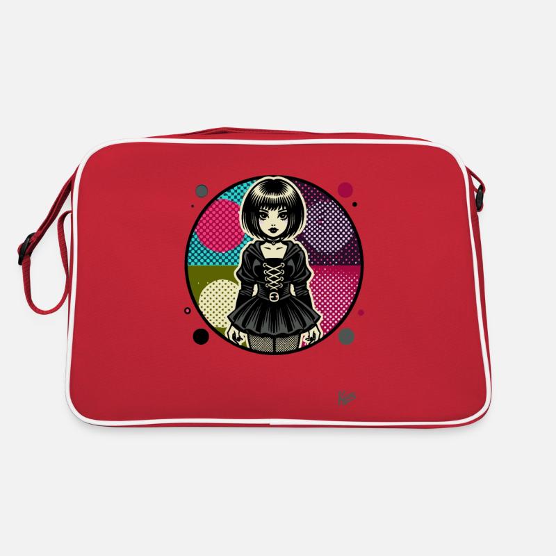 Coole Punk-Emo-Girl Retro Tasche
