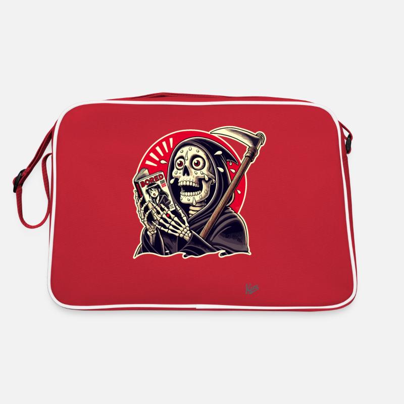 Grim Reaper reading Japanese comics Retro Bag