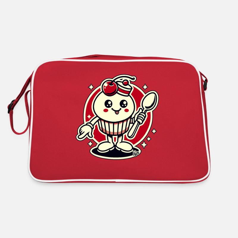 Cupcake Cherry Spoon Type Retro Bag