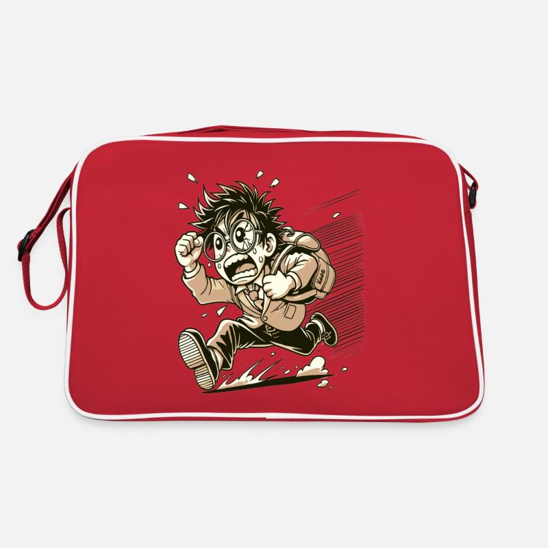 Japanischer nerdiger wütender Otaku Retro Tasche