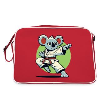 Karaté Koala – Combattant de Kung Fu - Sac Retro - rouge/blanc - Dos