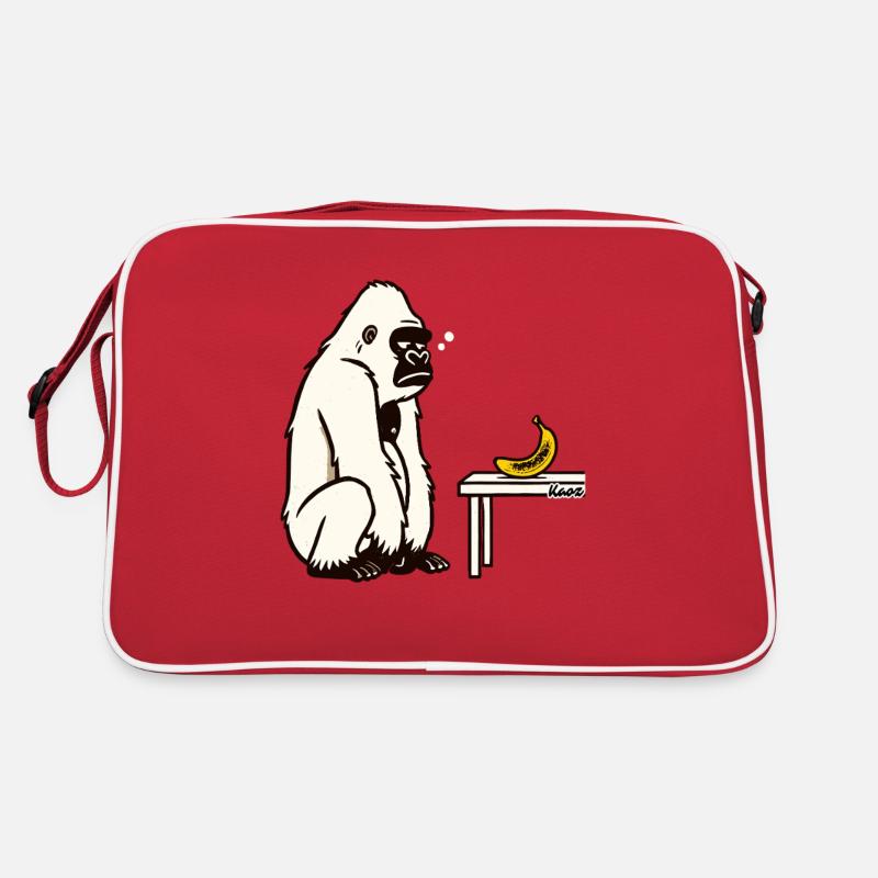 Bananas or not? Gorilla with banana Retro Bag
