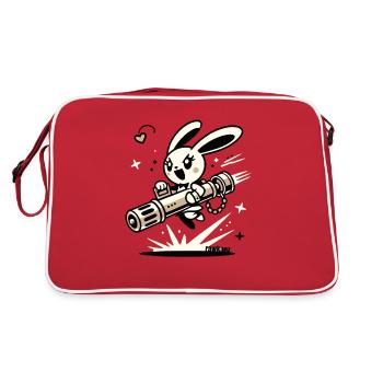 Bazooka Bunny – Sweet & - Retro Bag - red/white - Back