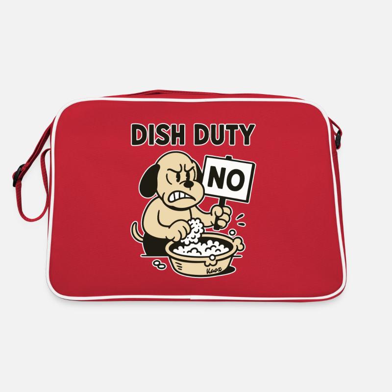 Cuisine Service de vaisselle et de vaisselle Le chien dit non Sac Retro