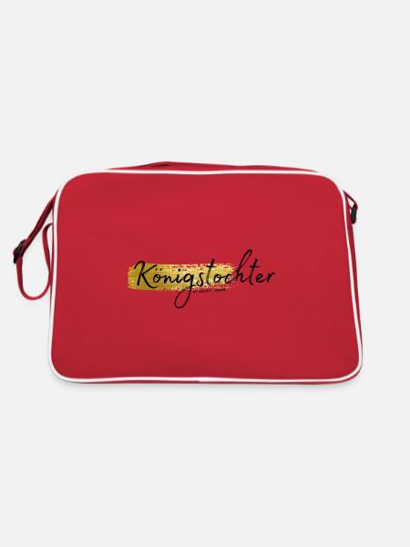 Königstochter 01 - Retro Tasche - Rot/Weiß - Hinten