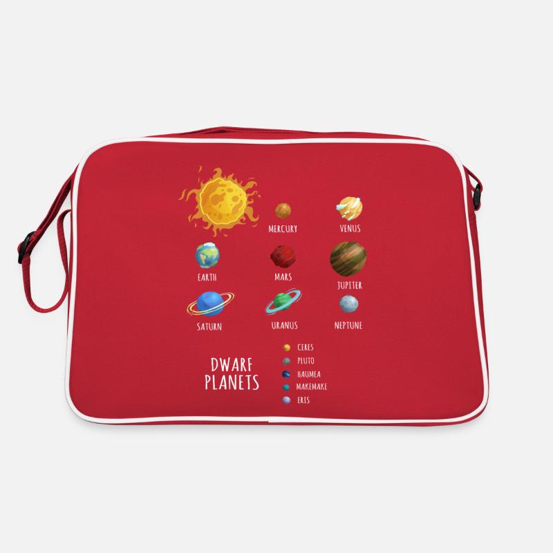 Dwarf Planets, dwarf planets in the solar system Retro Bag