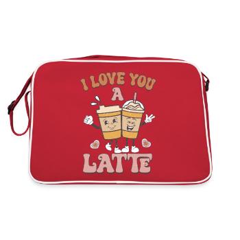 Je t’aime rétro Valentines - Sac Retro - rouge/blanc - Dos