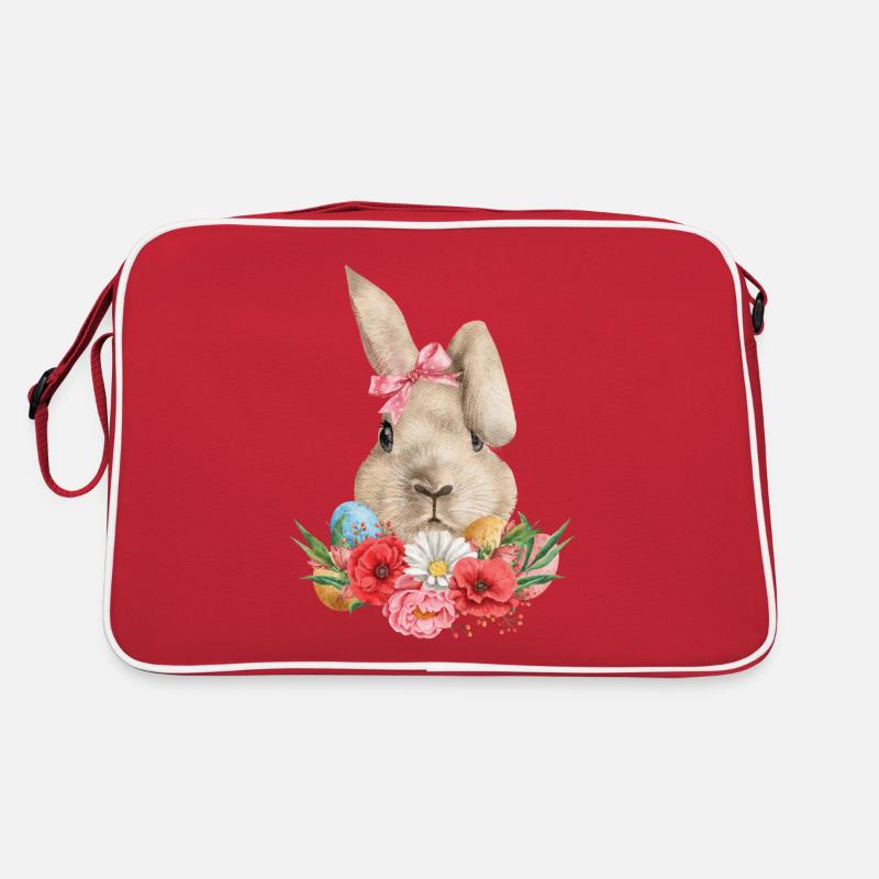 Easter Flowers and Eggs Retro Bag
