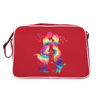 Tango Argentin Danse Milonga Vals - Sac Retro - rouge/blanc - Dos