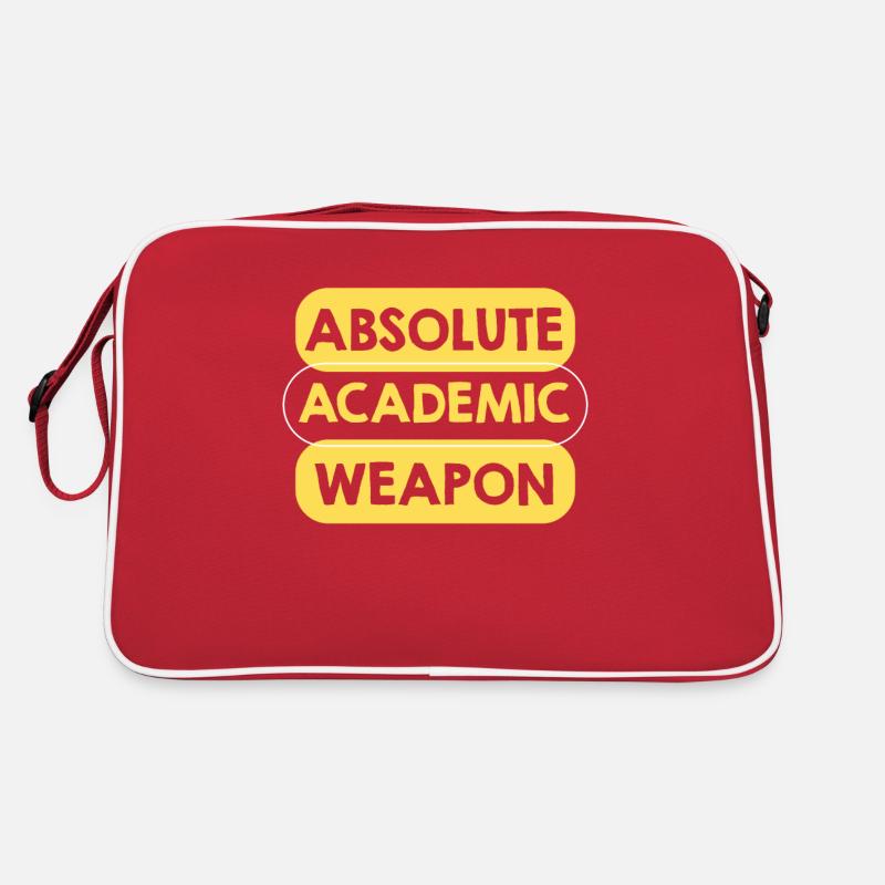 Studenten Absolute Academic Weapon Retro Tasche