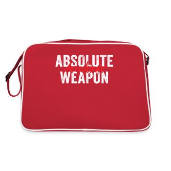 Students Absolute Academic Weapon - Retro Bag - red/white - Back
