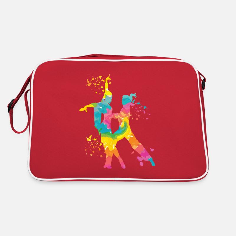 Danseur d’aquarelle de couple de danse latine Sac Retro