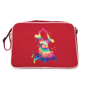 Gesellschaftstanz Wiener Walzer - Retro Tasche - Rot/Weiß - Hinten