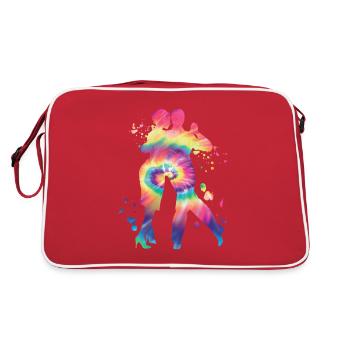 Tango Argentin Danse Milonga Vals - Sac Retro - rouge/blanc - Dos