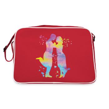 Tango Argentin Danse Milonga Vals - Sac Retro - rouge/blanc - Dos