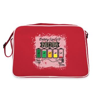 Durée de vie de la batterie d’un écrou - Sac Retro - rouge/blanc - Dos