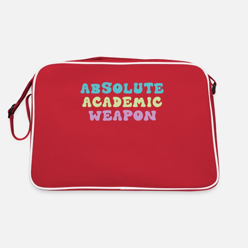Students Absolute Academic Weapon Retro Bag