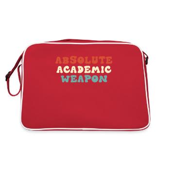 Students Absolute Academic Weapon - Retro Bag - red/white - Back
