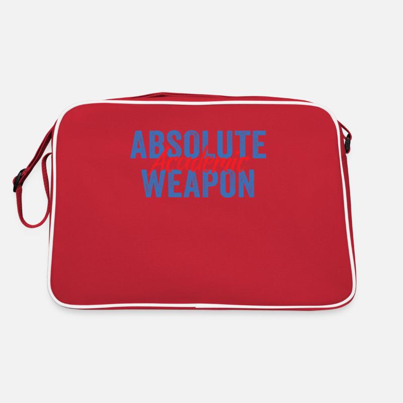 Studenten Absolute Academic Weapon Retro Tasche