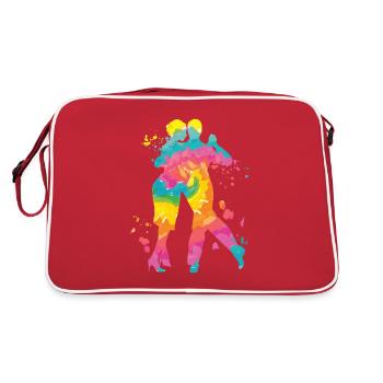 Tango Argentin Danse Milonga Vals - Sac Retro - rouge/blanc - Dos