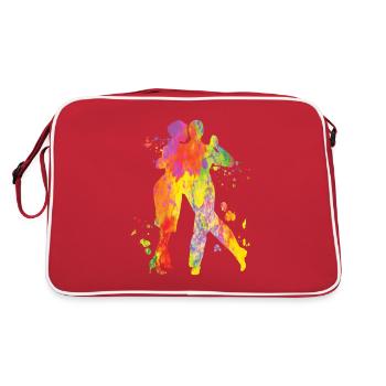 Tango Argentin Danse Milonga Vals - Sac Retro - rouge/blanc - Dos