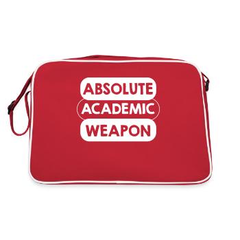 Student Absolute Academic Weapon - Retro Bag - red/white - Back