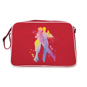 Tango Argentin Danse Milonga Vals - Sac Retro - rouge/blanc - Dos