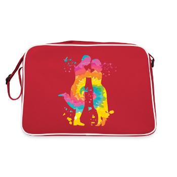 Tango Argentin Danse Milonga Vals - Sac Retro - rouge/blanc - Dos