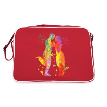 Tango Argentin Danse Milonga Vals - Sac Retro - rouge/blanc - Dos