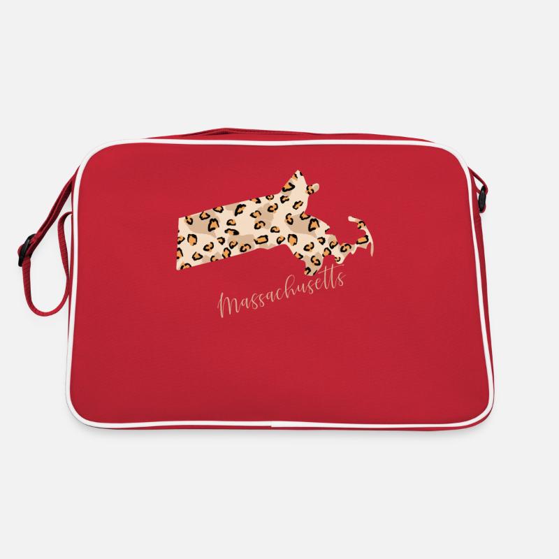 Massachusetts Leopard Pattern Card Retro Bag